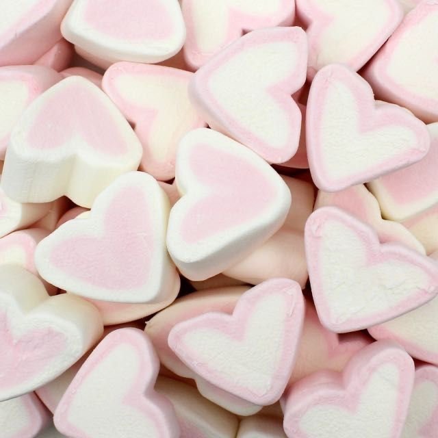 marshmallow cuore rosa