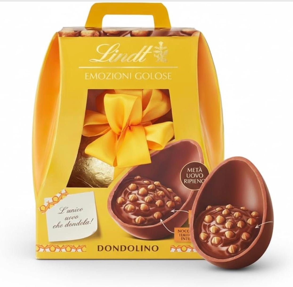 Uova lindor nocciolato latte